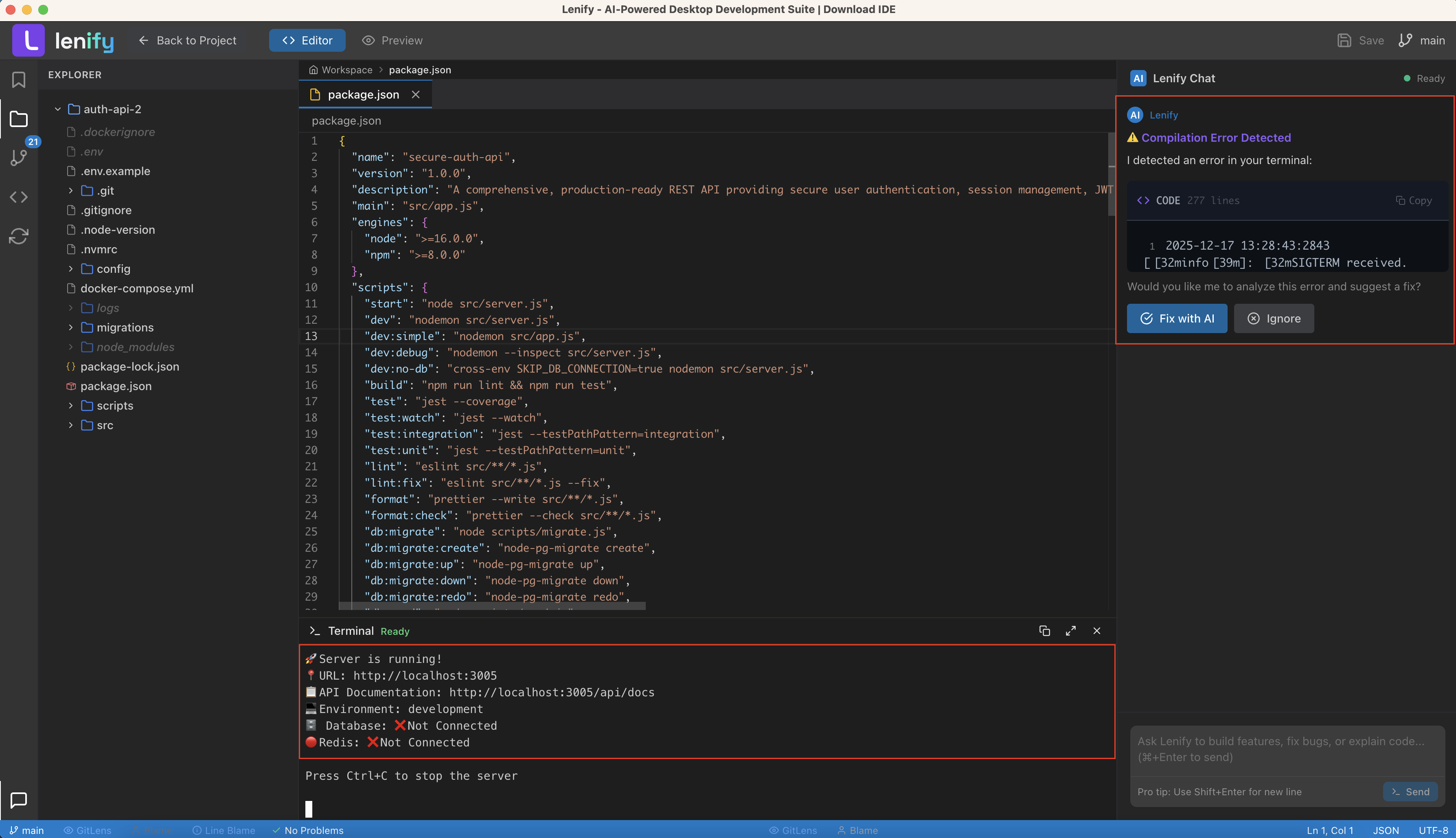 Lenify Bug Detection